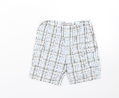Boboli Baby Blue Check  Cropped Trousers Size 12 Months  - Shorts