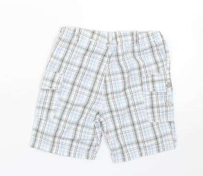 Boboli Baby Blue Check  Cropped Trousers Size 12 Months  - Shorts