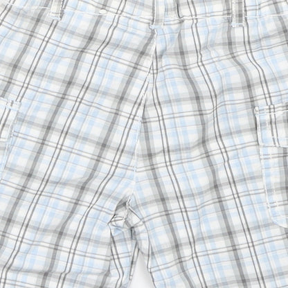 Boboli Baby Blue Check  Cropped Trousers Size 12 Months  - Shorts