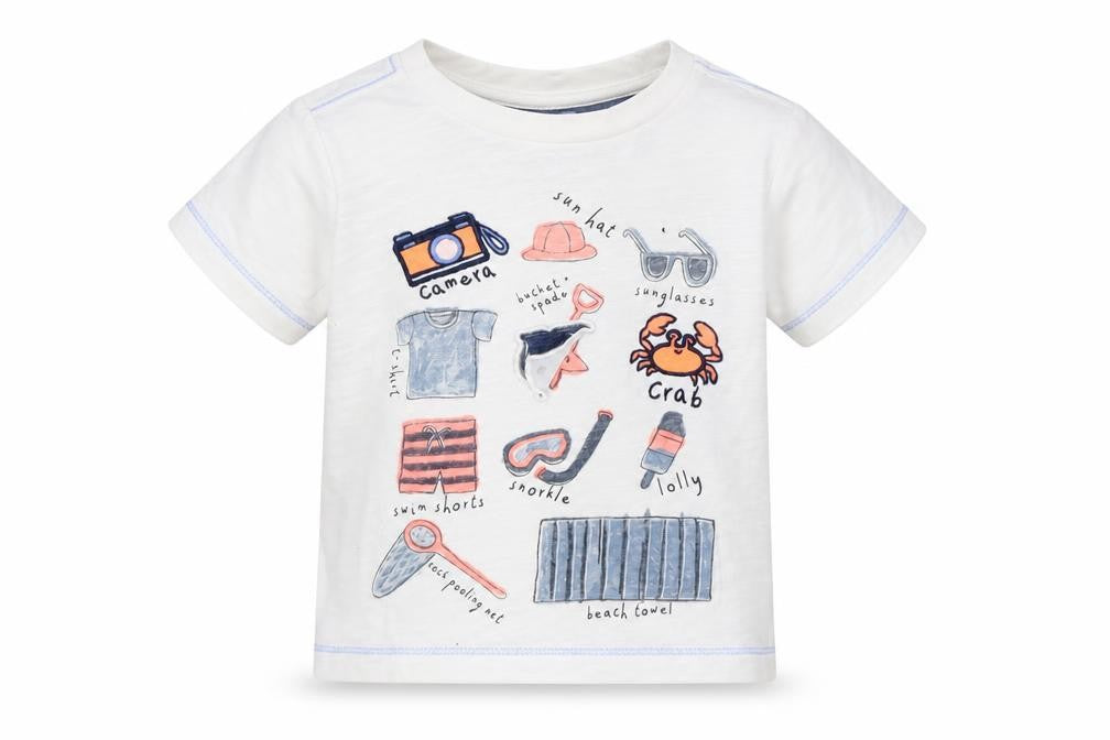 Mothercare Boys White   Basic T-Shirt Size 18-24 Months  - Summer
