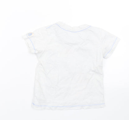 Mothercare Boys White   Basic T-Shirt Size 18-24 Months  - Summer