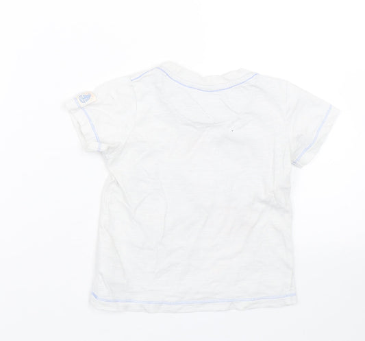 Mothercare Boys White   Basic T-Shirt Size 18-24 Months  - Summer