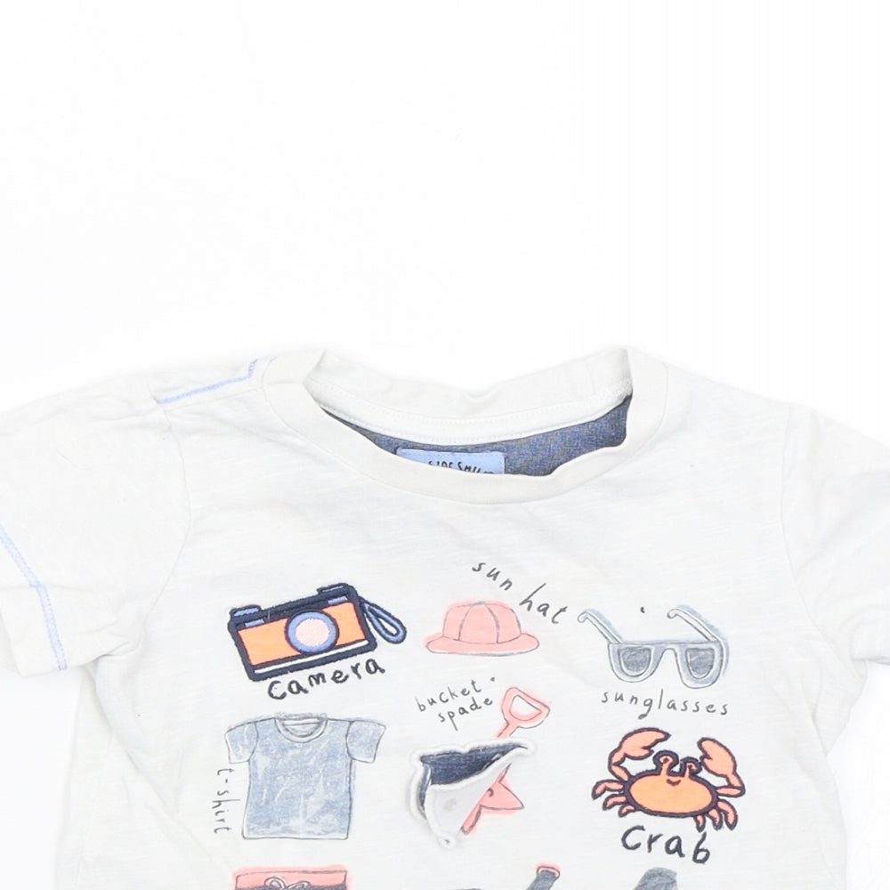 Mothercare Boys White   Basic T-Shirt Size 18-24 Months  - Summer