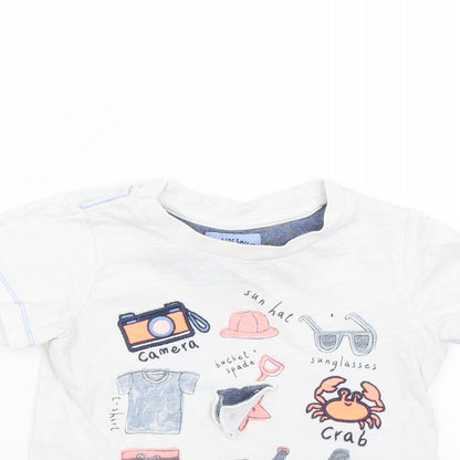 Mothercare Boys White   Basic T-Shirt Size 18-24 Months  - Summer