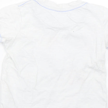 Mothercare Boys White   Basic T-Shirt Size 18-24 Months  - Summer