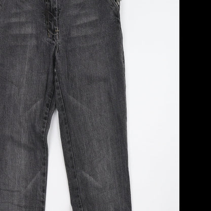 Gina Benotti Womens Grey  Denim Straight Jeans Size 12 L32 in