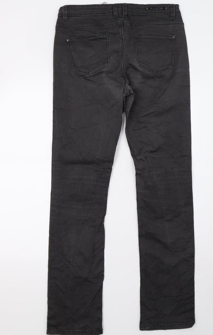 camateu Womens Grey  Denim Skinny Jeans Size 12 L32 in