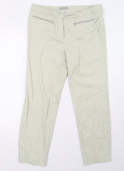 ponte vecchio Womens Green   Trousers  Size 14 L30 in