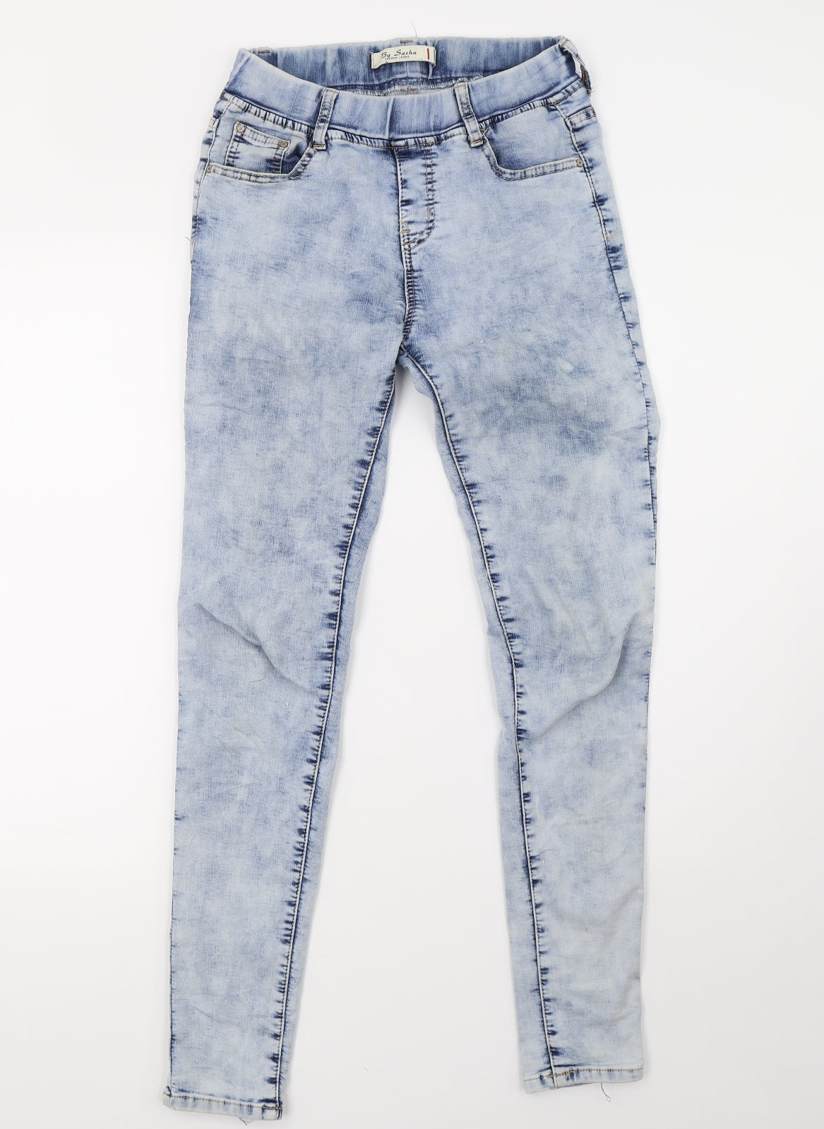 Womens UK Size 8 by sasha Regular Fit Skinny Blue Jeans