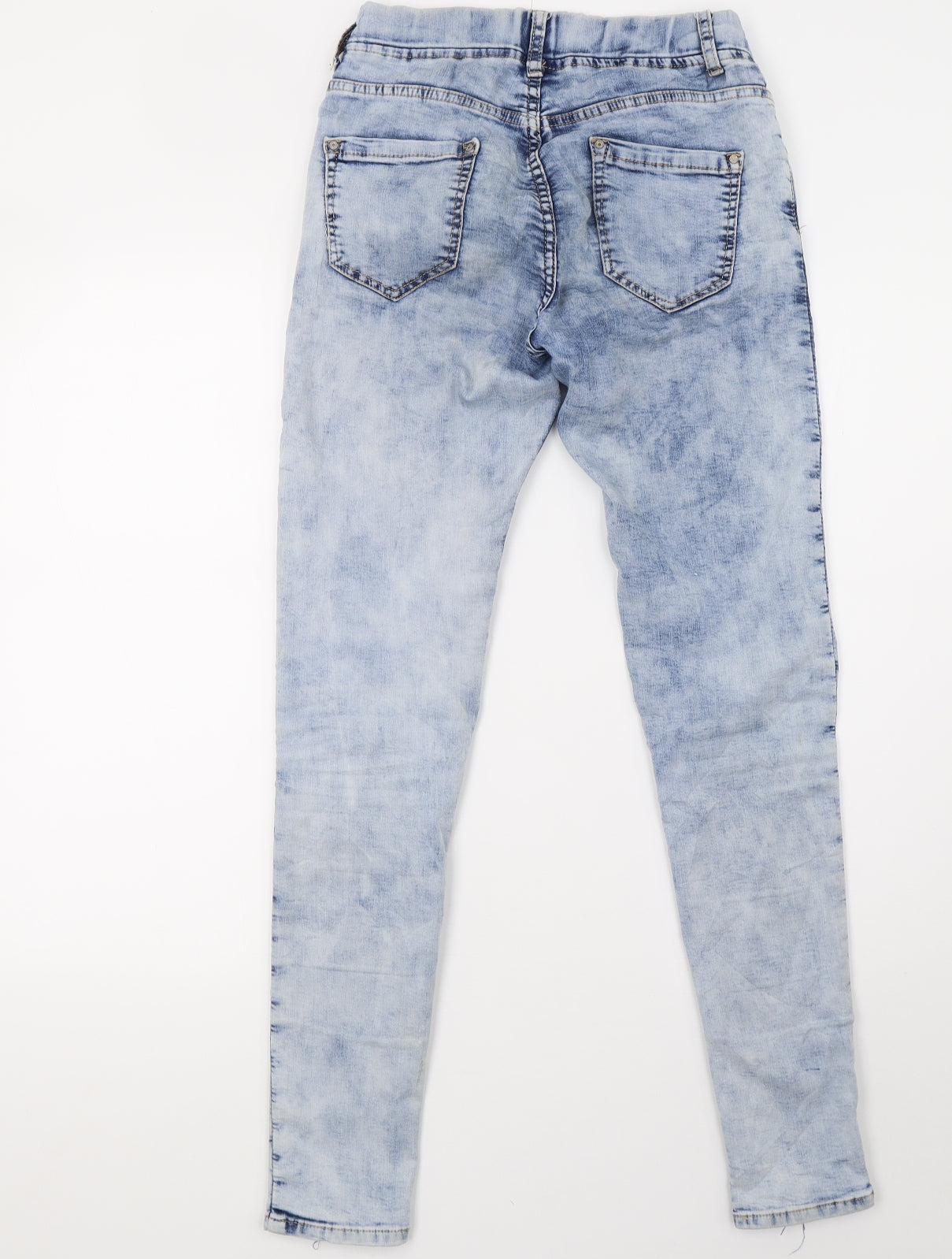 Womens UK Size 8 by sasha Regular Fit Skinny Blue Jeans