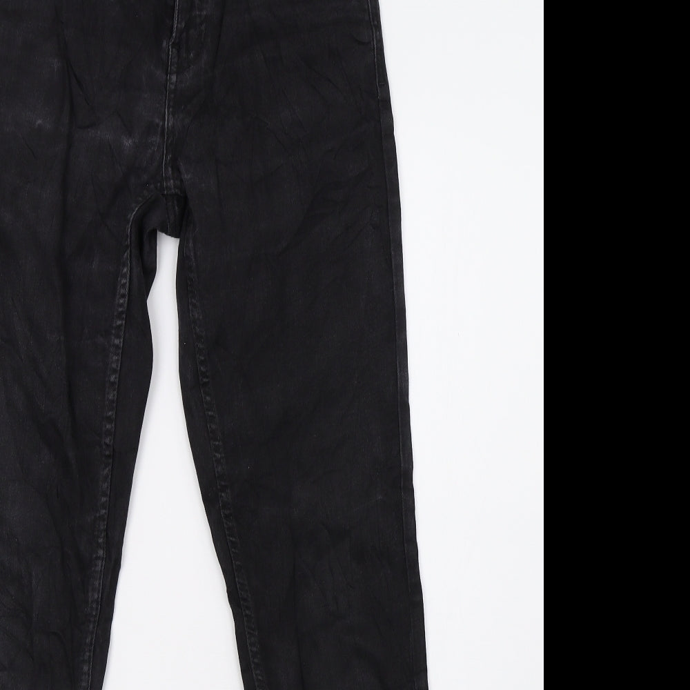 up2 fashion Womens Black  Denim Skinny Jeans Size 10 L32 in