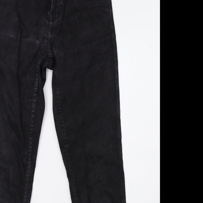up2 fashion Womens Black  Denim Skinny Jeans Size 10 L32 in