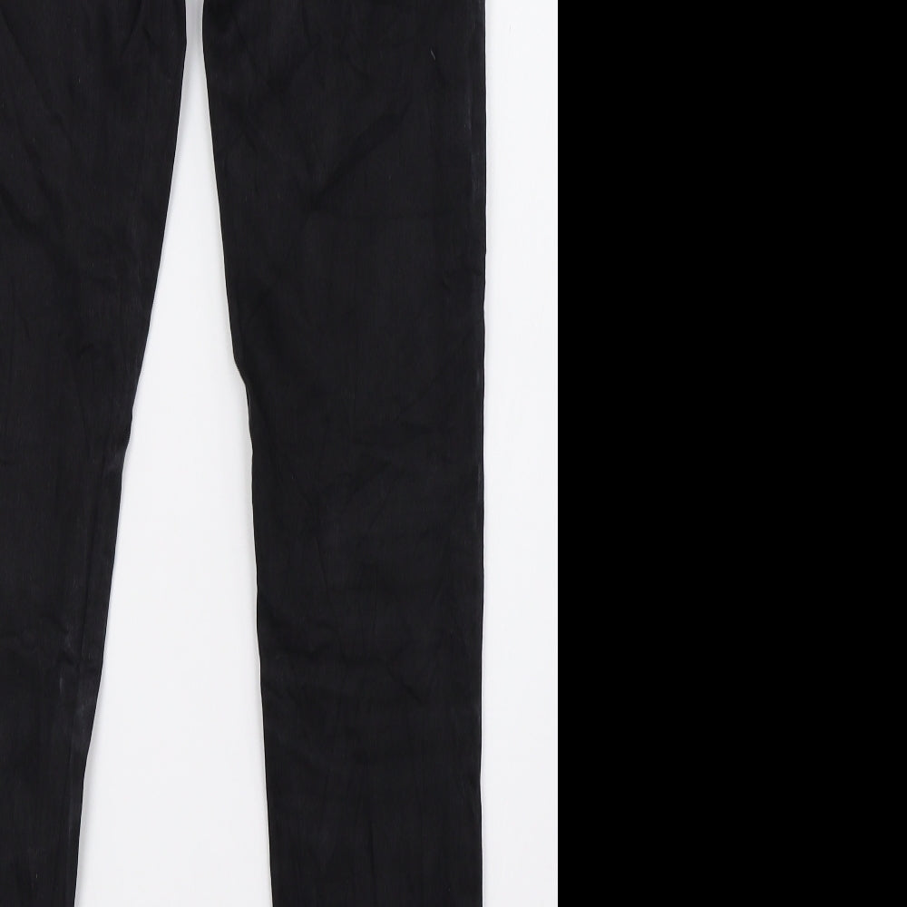 up2 fashion Womens Black  Denim Skinny Jeans Size 10 L32 in