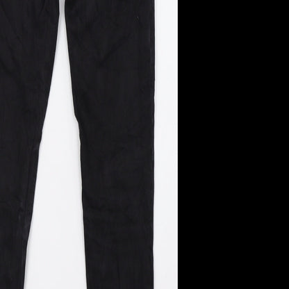 up2 fashion Womens Black  Denim Skinny Jeans Size 10 L32 in