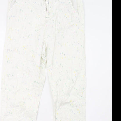 bikbak Womens White Polka Dot  Trousers  Size XS L30 in
