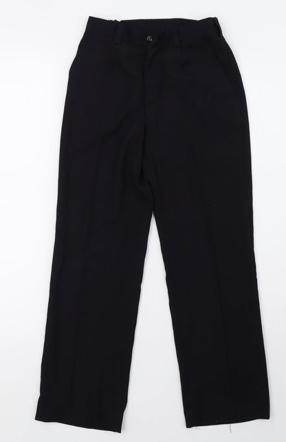 Preworn Boys Black   Sweatpants Trousers Size S - school wear