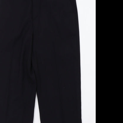 Preworn Boys Black   Sweatpants Trousers Size S - school wear