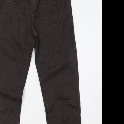 sprit Womens Brown  Denim Trousers  Size 8 L32 in