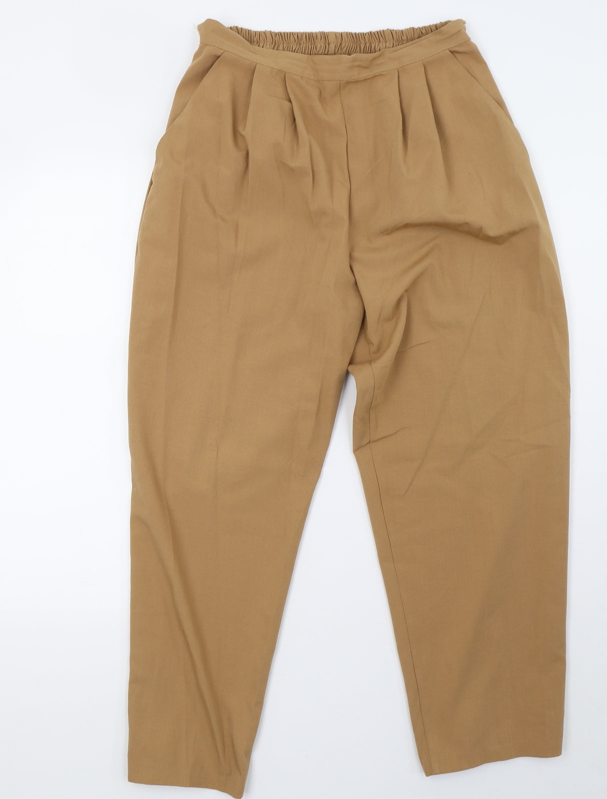 Womens UK Size 10 Preworn Regular Fit  Brown Trousers