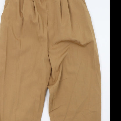 Womens UK Size 10 Preworn Regular Fit  Brown Trousers