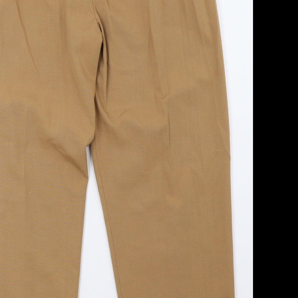 Womens UK Size 10 Preworn Regular Fit  Brown Trousers