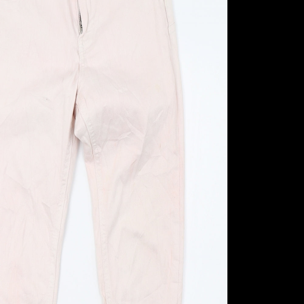 Bershka Womens Pink  Denim Skinny Jeans Size 8 L26 in