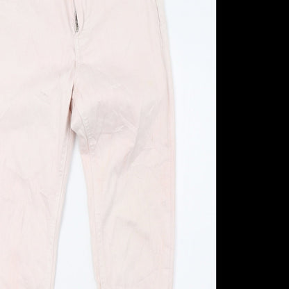 Bershka Womens Pink  Denim Skinny Jeans Size 8 L26 in