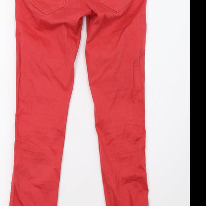 NEXT Womens Pink  Denim Skinny Jeans Size 6 L28 in