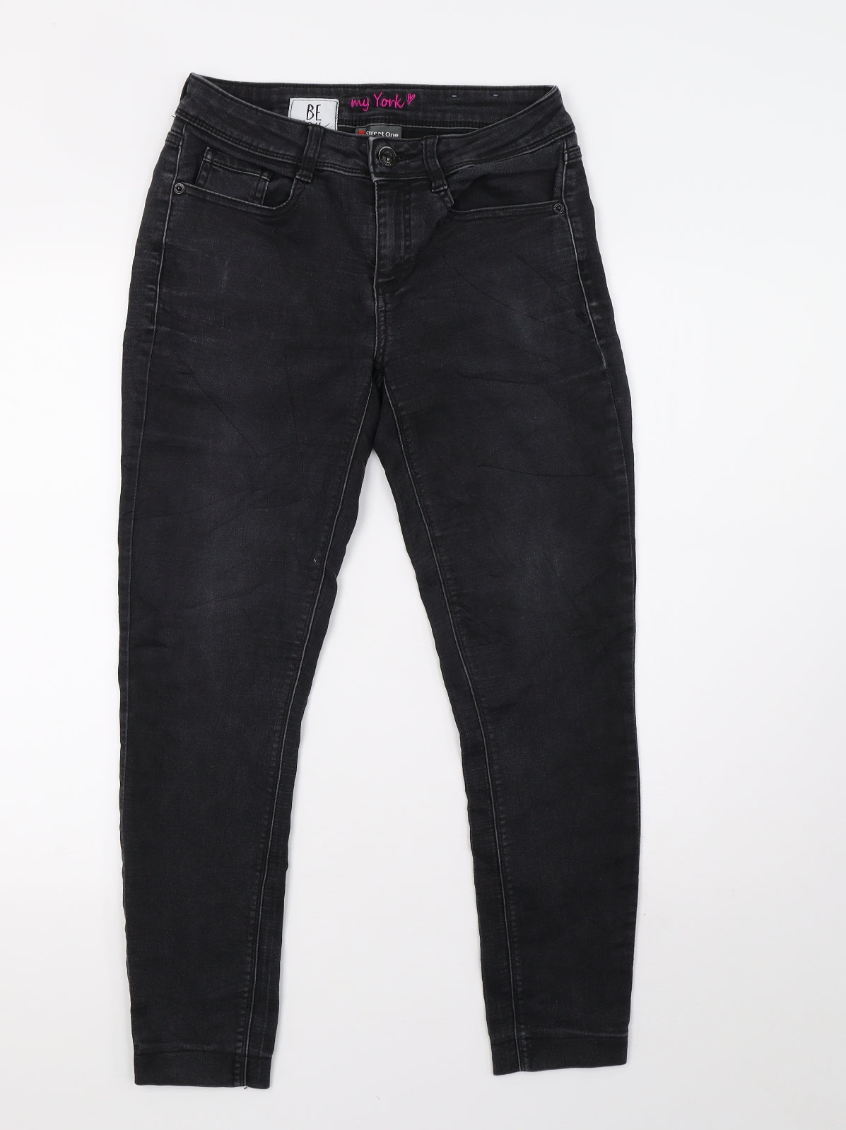 be you Womens Black  Denim Skinny Jeans Size 6 L30 in