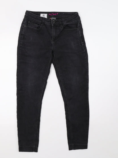be you Womens Black  Denim Skinny Jeans Size 6 L30 in