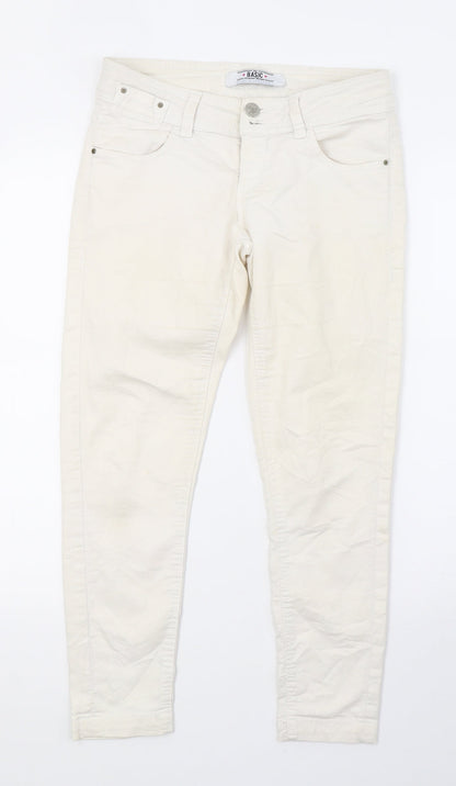 Clockhouse Womens White  Denim Skinny Jeans Size 10 L26 in