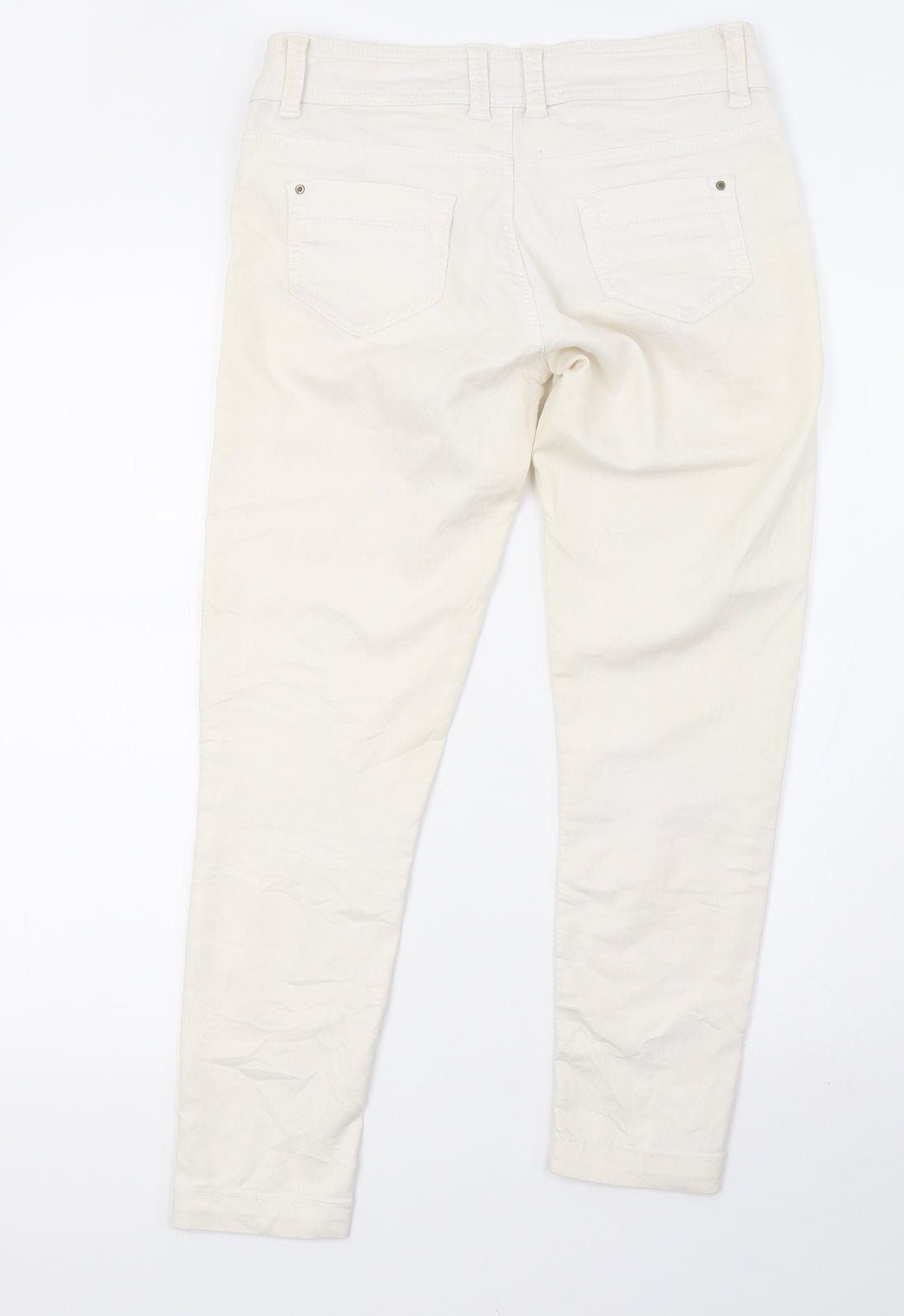 Clockhouse Womens White  Denim Skinny Jeans Size 10 L26 in