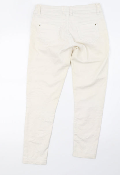 Clockhouse Womens White  Denim Skinny Jeans Size 10 L26 in