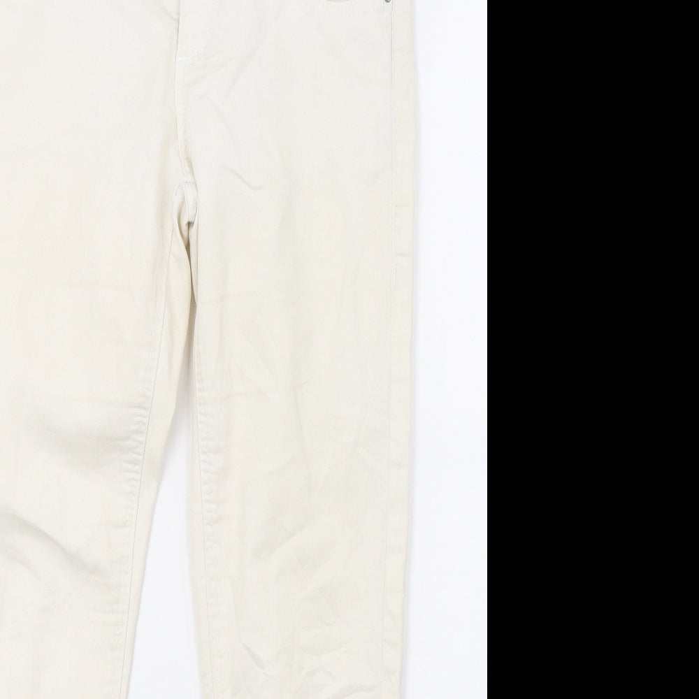 Clockhouse Womens White  Denim Skinny Jeans Size 10 L26 in