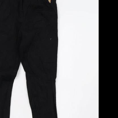 Pippa & Julie Womens Black   Straight Jeans Size 10 L27 in