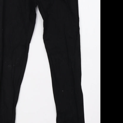 Pippa & Julie Womens Black   Straight Jeans Size 10 L27 in
