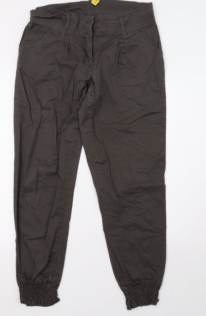 Womens UK Size 14 Preworn Regular Fit Skinny Grey Jeans