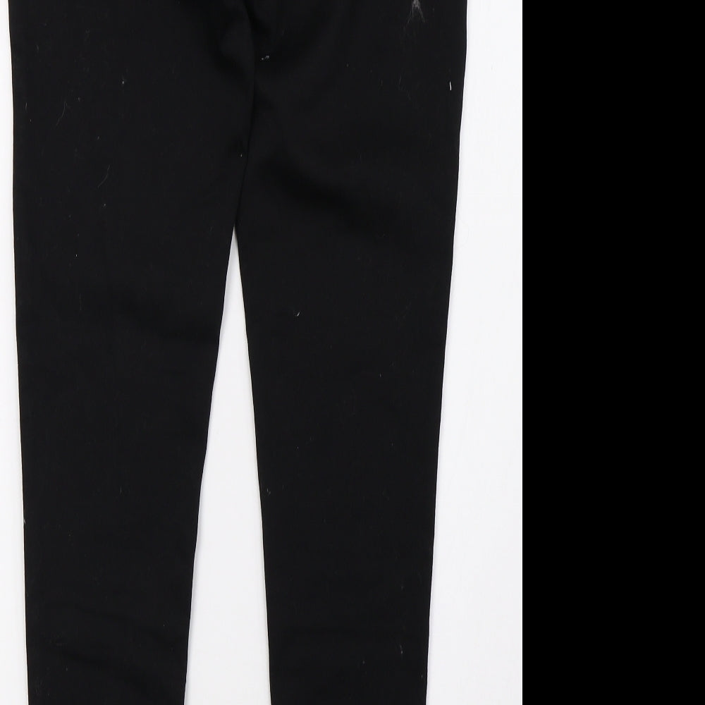 Womens UK Size 10 Preworn Regular Fit Skinny Black Jeans