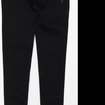 Womens UK Size 10 Preworn Regular Fit Skinny Black Jeans