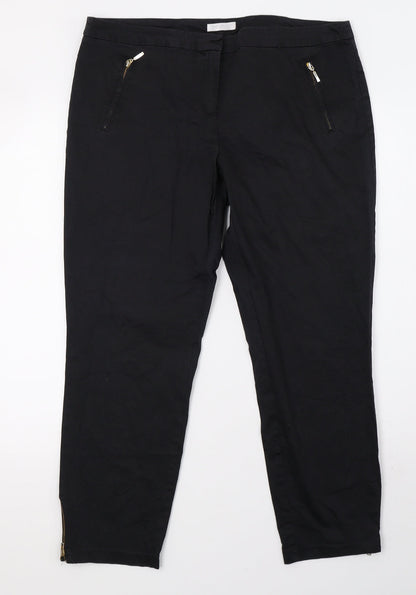 Promod Womens Black   Straight Jeans Size 14 L28 in