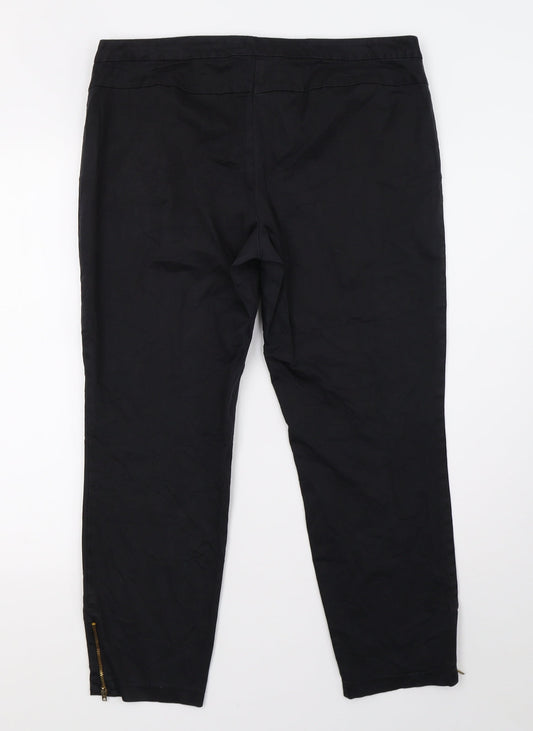 Promod Womens Black   Straight Jeans Size 14 L28 in