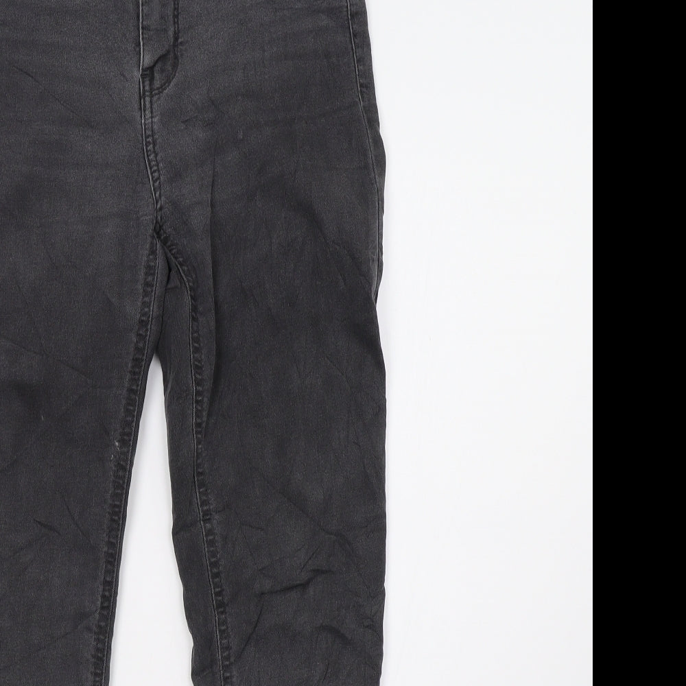 Womens UK Size 10 Preworn Regular Fit Skinny Grey Jeans