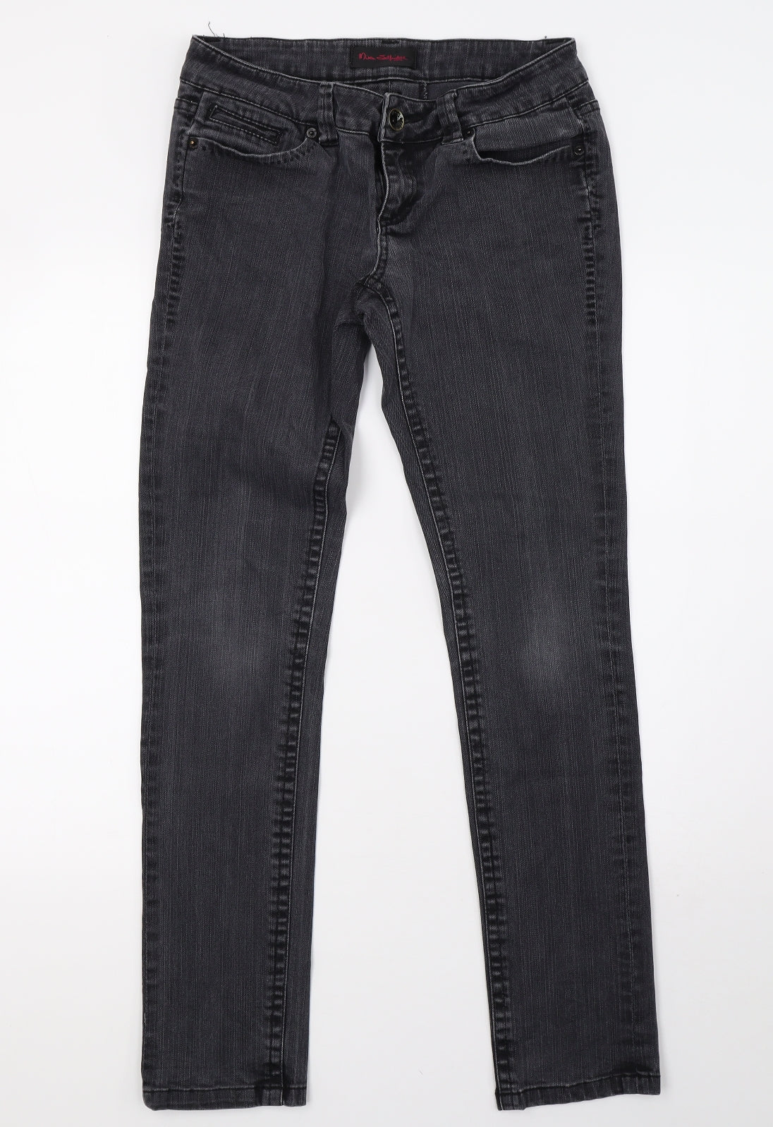 Miss Selfridge Womens Grey  Denim Skinny Jeans Size 10 L32 in
