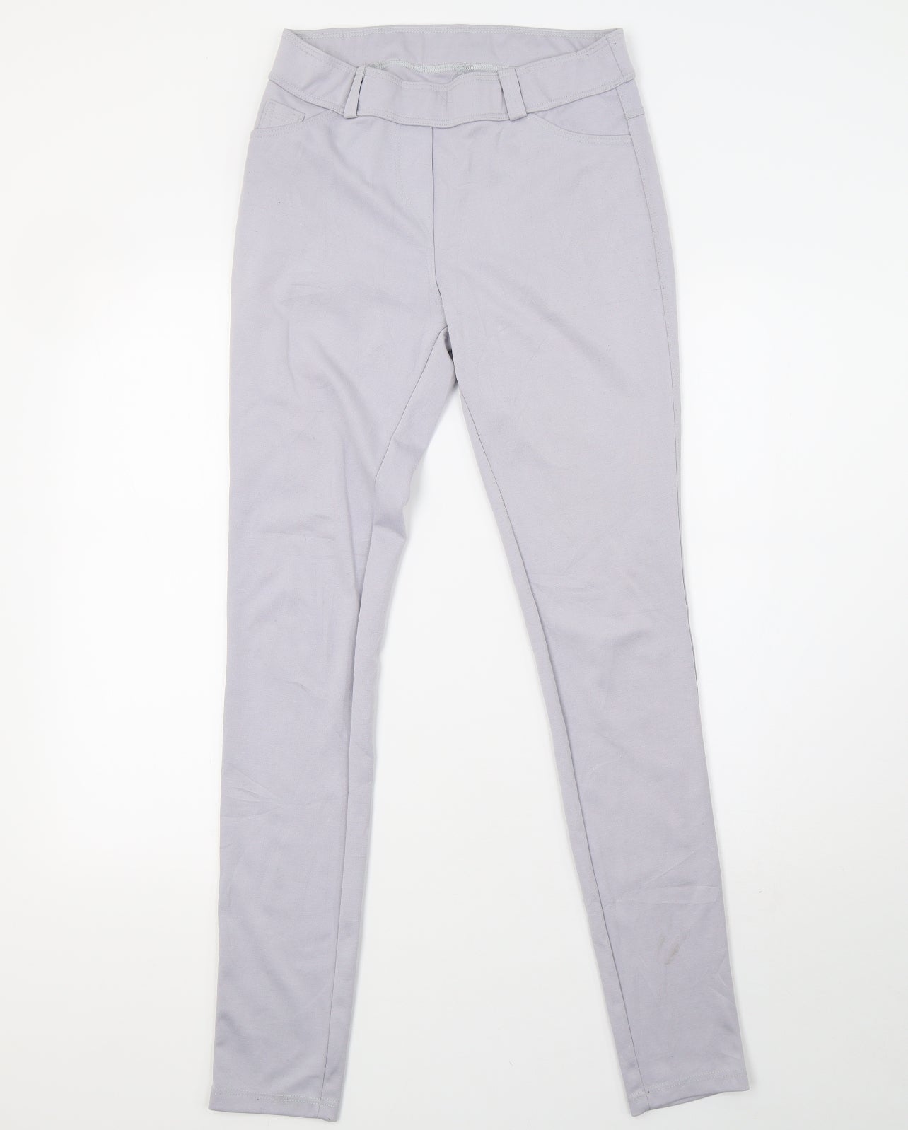 Womens UK Size 10 Preworn Regular Fit Sweatpants Purple Trousers