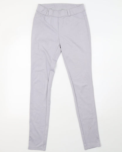 Womens UK Size 10 Preworn Regular Fit Sweatpants Purple Trousers