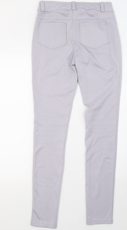 Womens UK Size 10 Preworn Regular Fit Sweatpants Purple Trousers