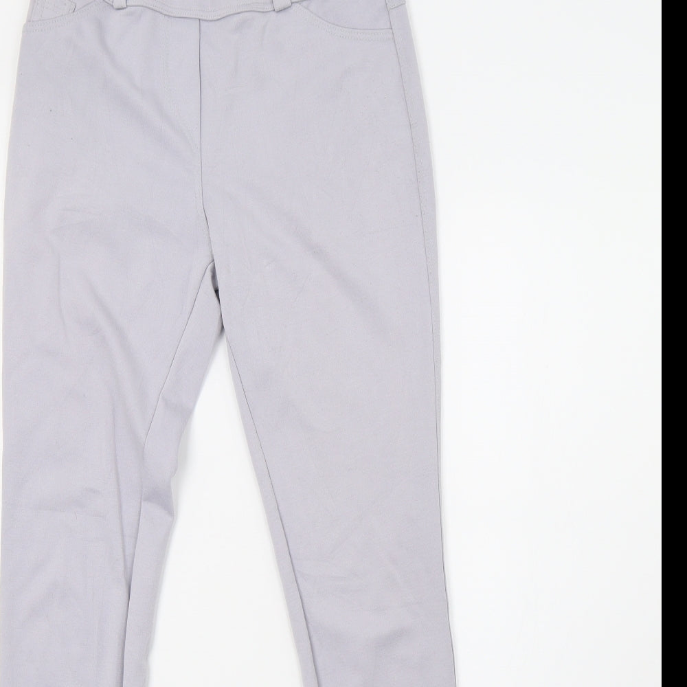 Womens UK Size 10 Preworn Regular Fit Sweatpants Purple Trousers