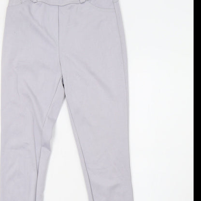 Womens UK Size 10 Preworn Regular Fit Sweatpants Purple Trousers