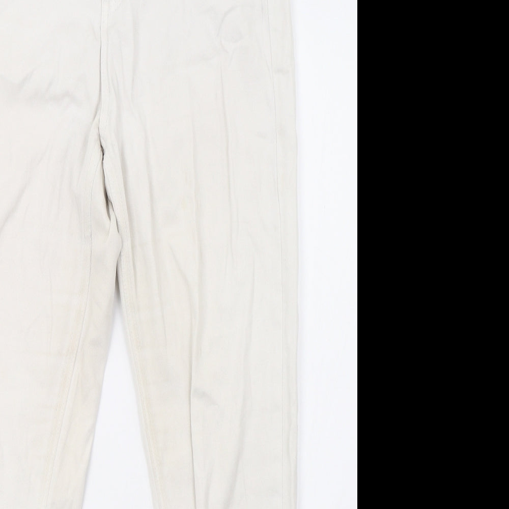 momokrem Womens White  Denim Straight Jeans Size 14 L28 in
