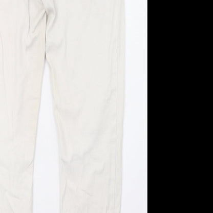 momokrem Womens White  Denim Straight Jeans Size 14 L28 in